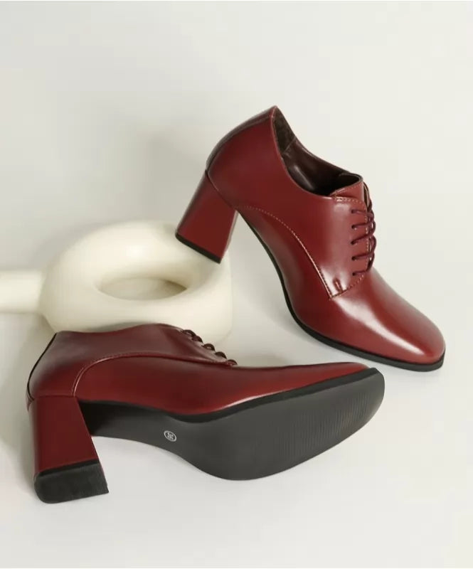 The Classic Square toe Burgundy Derby
