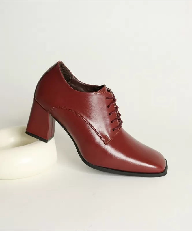The Classic Square toe Burgundy Derby