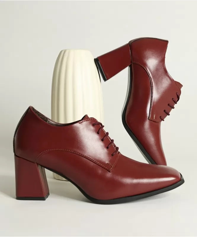 The Classic Square toe Burgundy Derby
