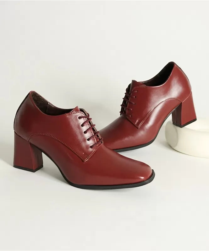 The Classic Square toe Burgundy Derby