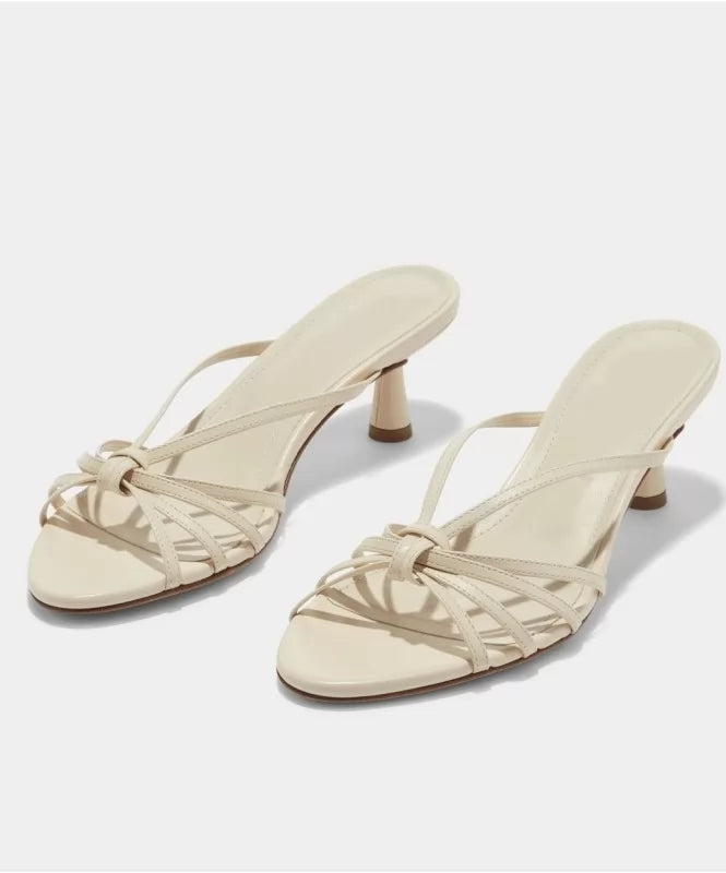 Strappy Cream Heels