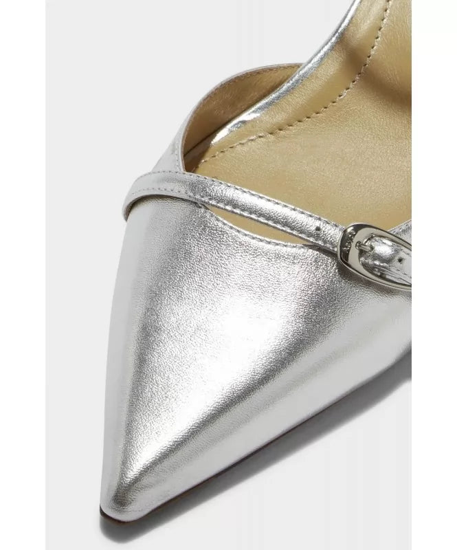Silver Shine Pointed Heels